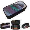Gray Pigeons Pencil Case for Studen School Pen Box Pencil Bag Stationery Supplies Pen Holder Bag