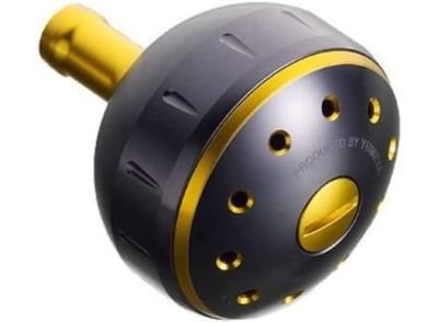 SHIMANO Genuine Reel Parts Yumeya Aluminum Round Power Handle Knob M Size Knob for Type B Black/Gold