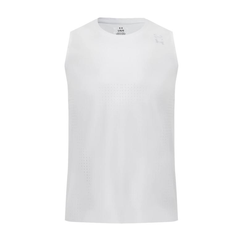 Under Armour Halo Vent Logo Solid Knit Breathable Slim Fit Tank Top Men Tops 6007090-023