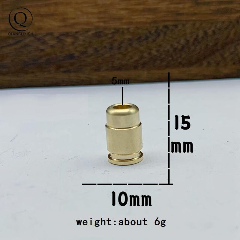 Bullet Brass Knife Beads EDC DIY Paracord Woven Lanyard Pendants Accessories Military Fans Supplies Outdoor Tool Hangings Decors