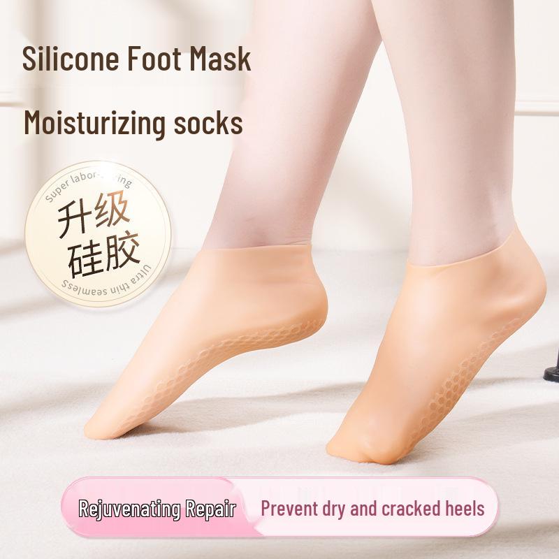 Silicone Foot Cover Moisturizing Socks for Heel Crack Protection