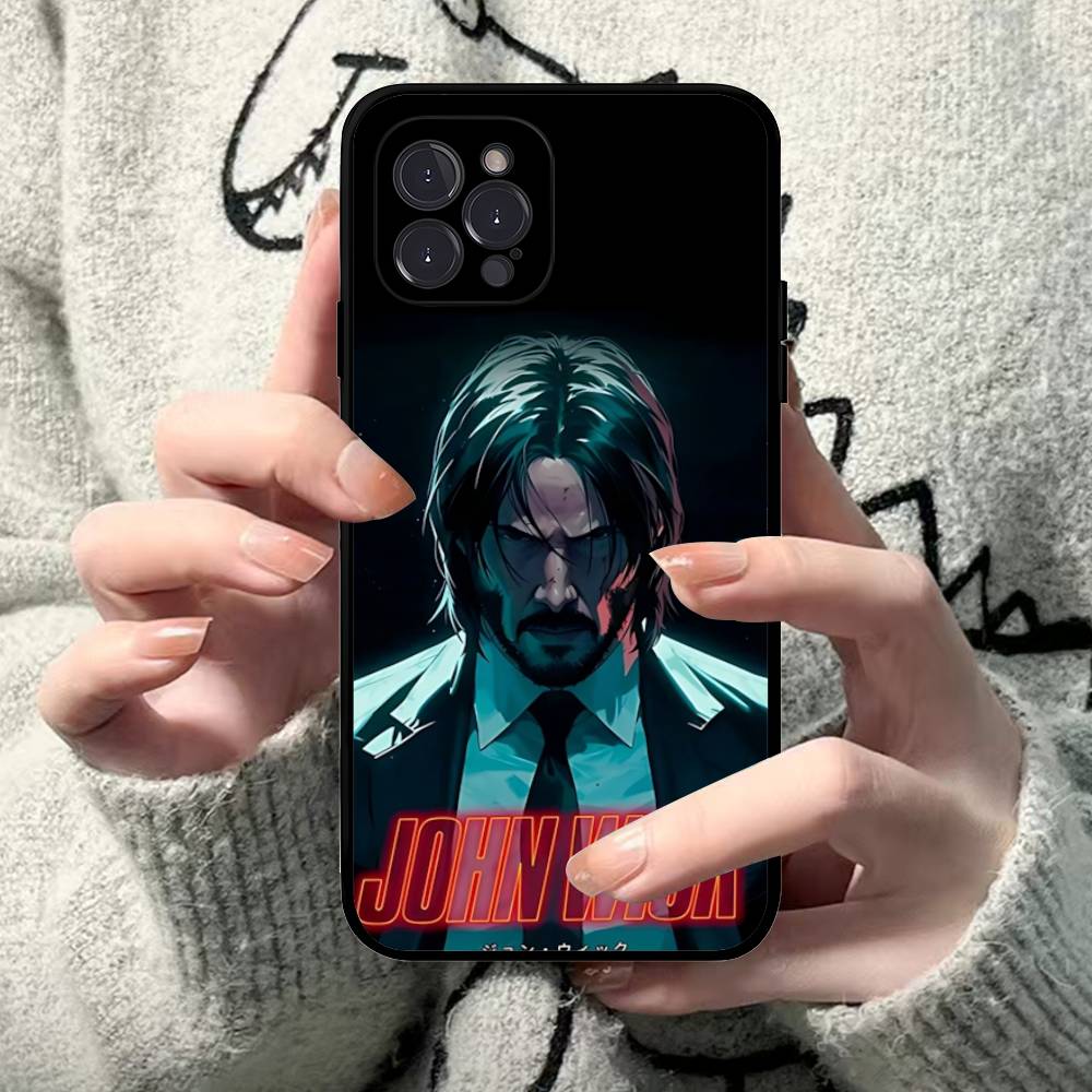 1pc Classic J-john Movie W-wick Phone Case For Iphone 17 Air 16 15 14 13 12 11 Pro Max 16 15 14 Plus TPU Soft Case