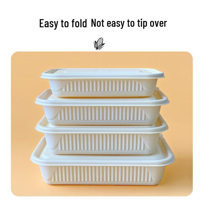 Biodegradable Corn Starch Takeout Meal Boxes