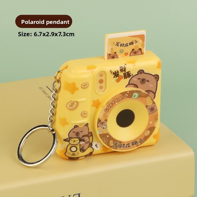 Capybara Camera Flash Keychain With Light And Sound For Kids Gift