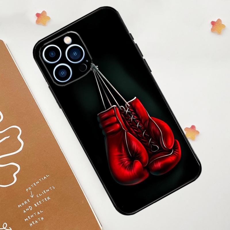 Boxing Art Phone Case For iPhone 17 Pro Max 11 14 15 16 Pro Max 12 13 mini 16 Plus 16e 17 Air Funda