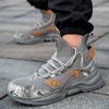 Men's Safety Shoes New Steel Toe Cap Men Footwears Puncture-Proof Anti-smash Work Shoes Men Women Working Shoes Breathable Soft