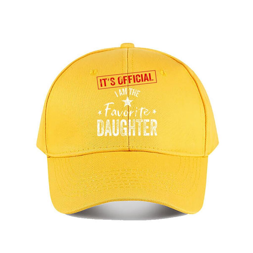 Official Favorite Daughter Baseball Cap Fashion Unisex Sunhat Womens Outdoor Sports