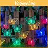Butterfly Garden String Lights With Waterproof Led Bulbs For Outdoor Decor And Party Illumination