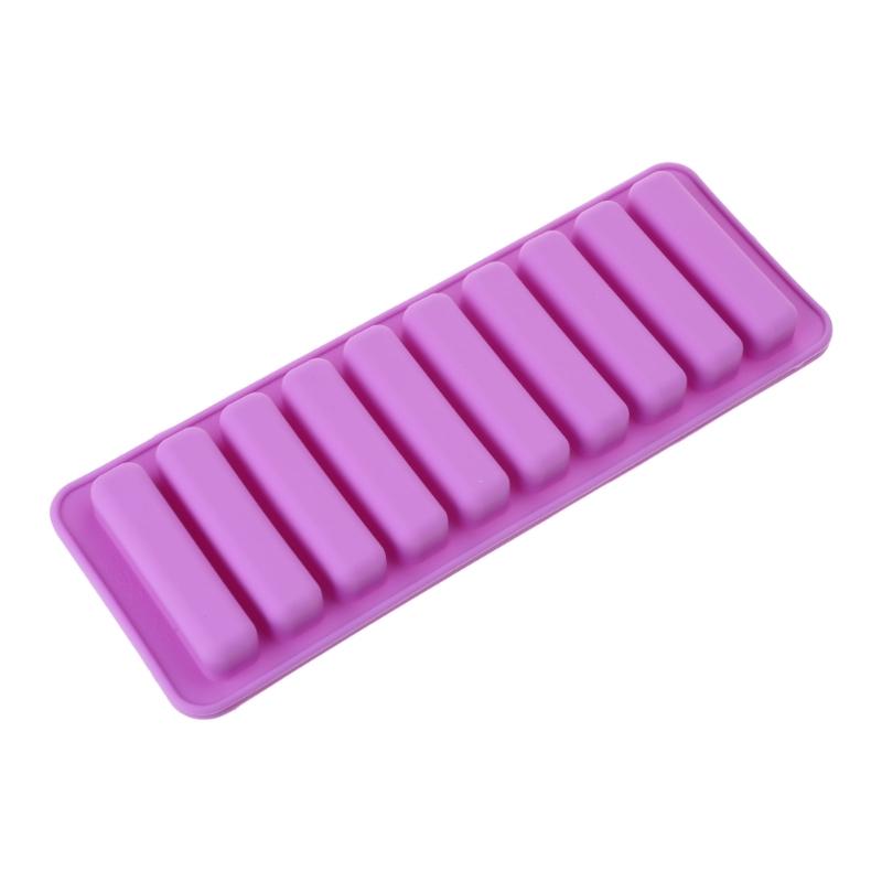  Cylinders Ice  Tray Easily Release Stick Shape Ice  Molds 10-Cavity Silicones Ice Making Tool Molds NonStick