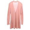 Rene Made In Japan Long Sleeve Long Knit Cardigan 36 Pink Women Used