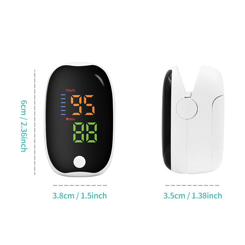 Fingertip Pulse Oximeter Blood Oxygen Saturation Monitor with Heart Rate Measurement