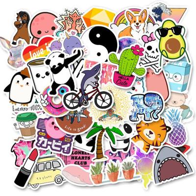 Fashion Cartoon Animal Stickers Pack Funny Waterproof Graffiti Luggage Skateboard Laptop Sticker Kids Toys