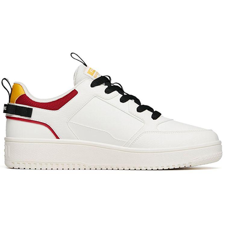 Anta Thick Sole Versatile Casual Low Top Skate Shoes Men Sneakers White Red Yellow 912228066-28