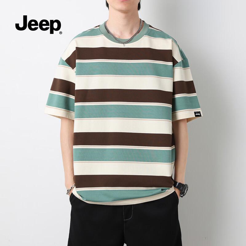JEEP Men s 2026 Spring/Summer Casual Round Neck T-Shirt XL
