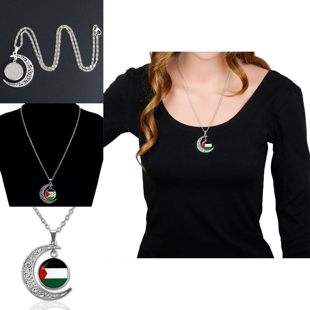 Vintage Geometric Alloy Pendant Necklace With Hollow Moon Design Ideal For Sweaters 15g