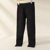 Men's and Women's Fleece-Lined Wool Pants with Double Knee Protection