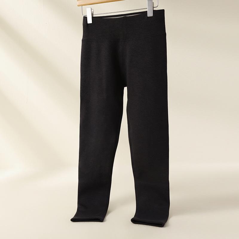 Men's and Women's Fleece-Lined Wool Pants with Double Knee Protection