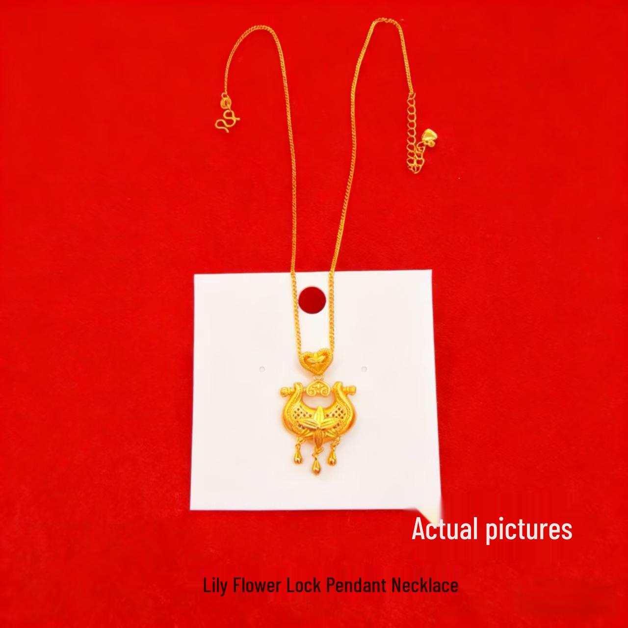 

Lily Ruyi Lock Pendant Tassel Necklace – Shajin Qianxi Series