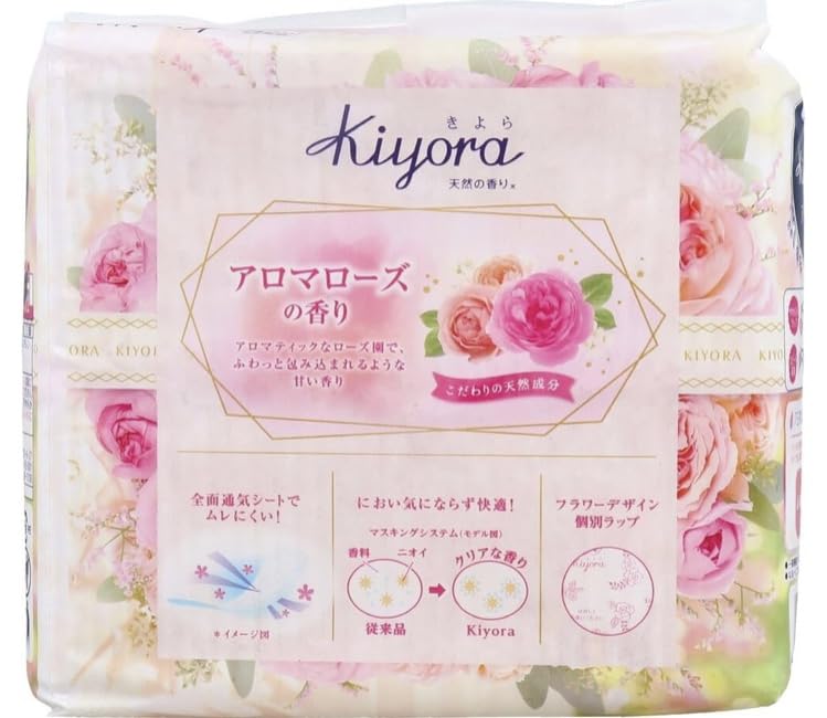 Sofy Ki yo ra Panty Aroma Rose 72 Sheets x 2 Unicharm Panty Bulk Purchase Liners, Scent, 14cm, Packs, Liners,