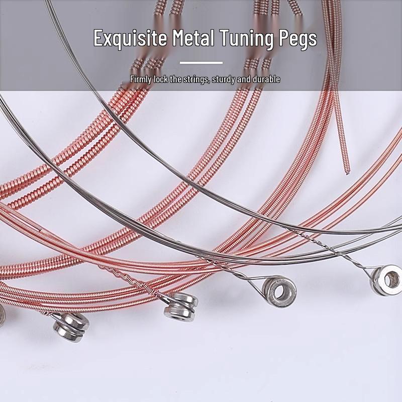Alice Folk Guitar Strings Set: 6 Rust-Proof Steel Core Strings for Acoustic Guitars