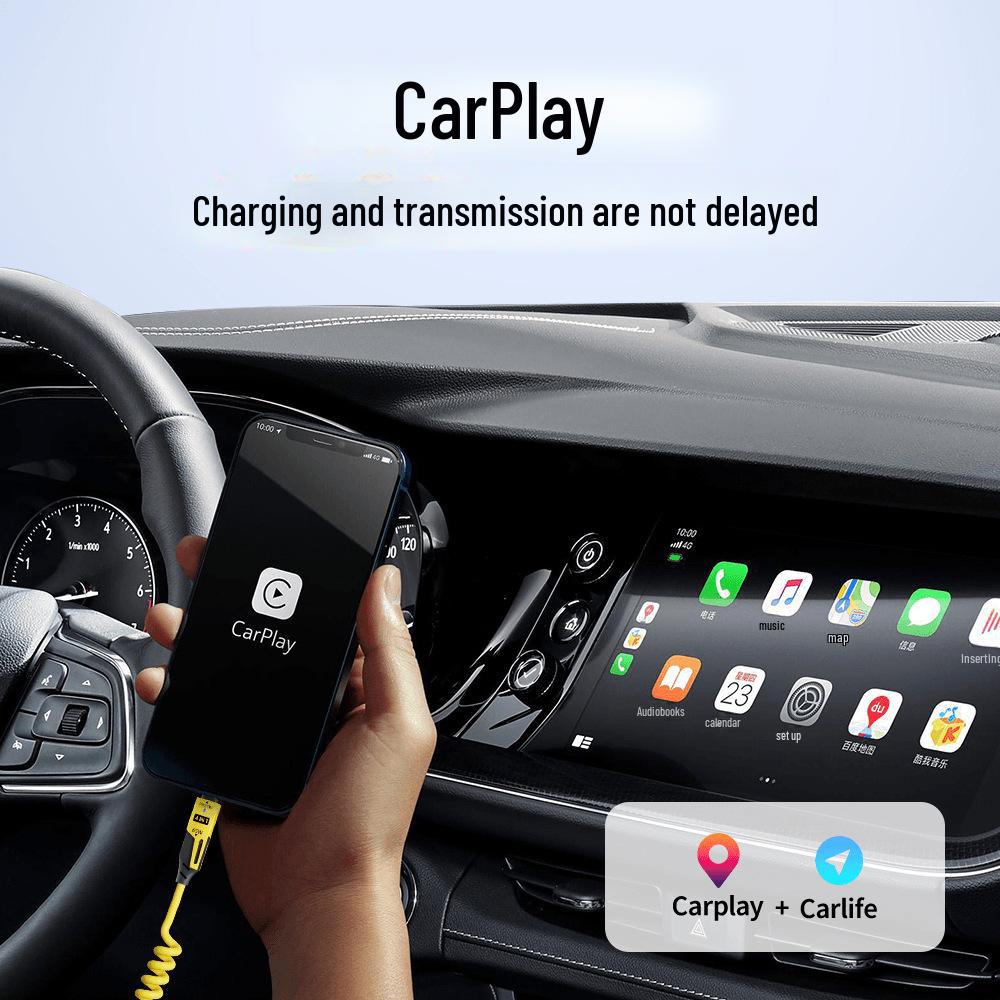 65W Lightning Magic Spring 4-in-1 Fast Charging Cable for Apple Devices