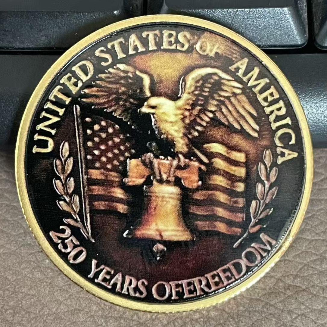 Souvenir Coin US Independence Day 250th Anniversary Decorative Coin Military Commemorative Coin