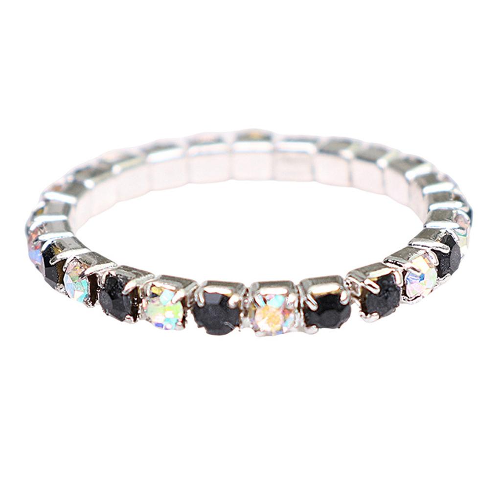 Elastic Moissanite Stackable Rings Contemporary Moissanite Elastic Rings Adornment for Fashion Forward Individuals