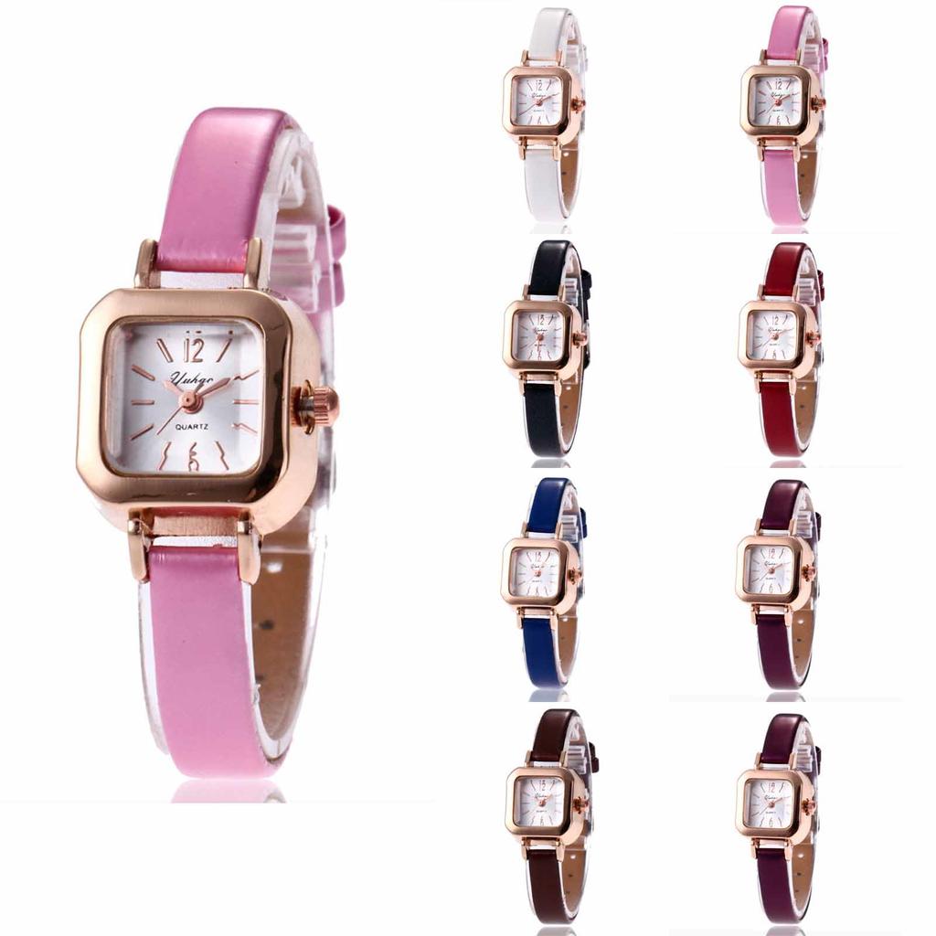 Dámské módní kožené hodinky