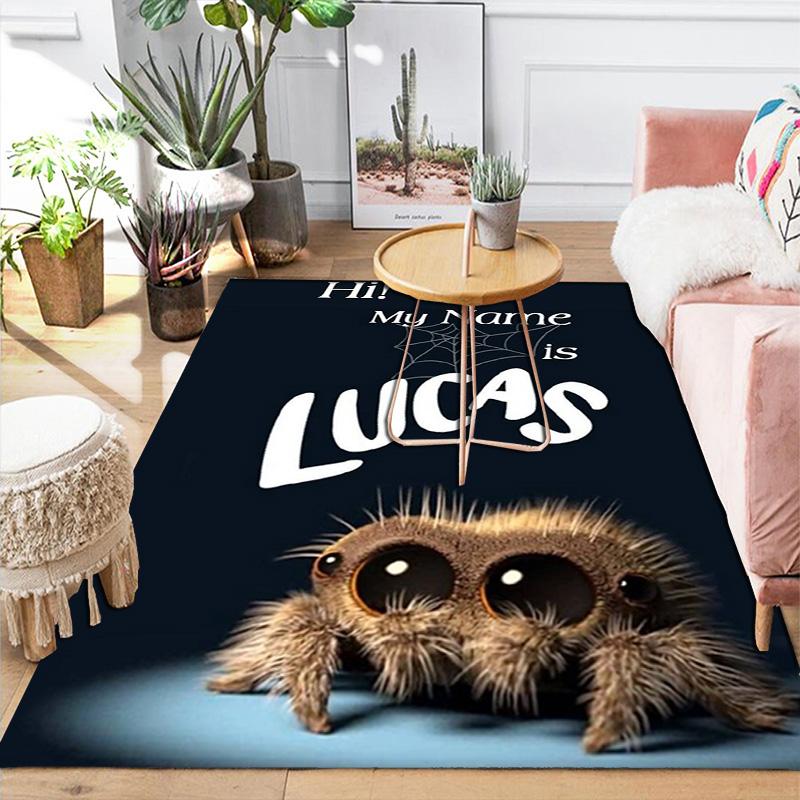 Lucas the Spider Rug Floor Mat for Living Room or Bedroom Soft and Comfortable Carpet a Gift for Birthday and Holiday.SFF0917409