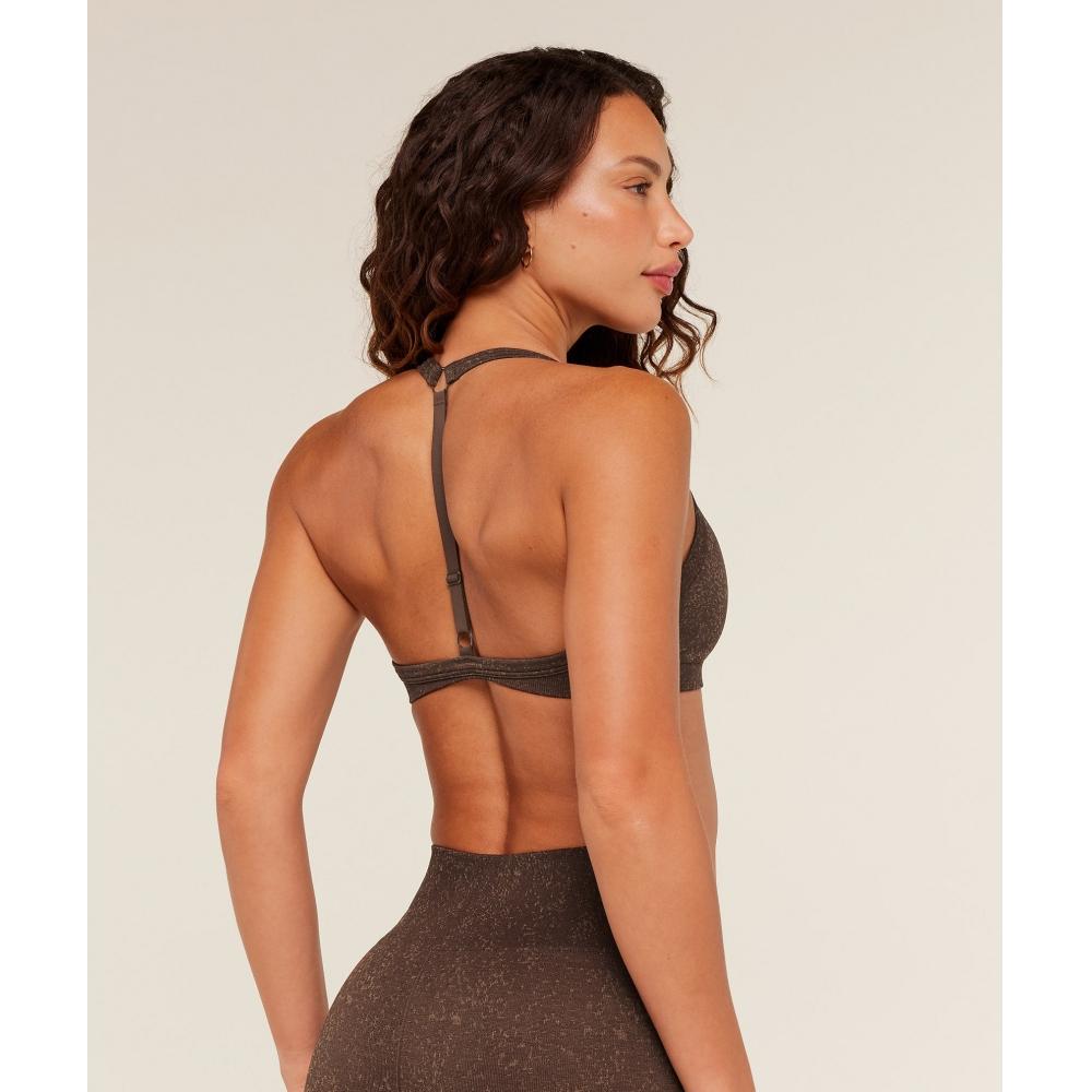 Gymshark Adapt Fleck Sports Bra Archive Brown Lifestyle Brown B5c7r Ndf4