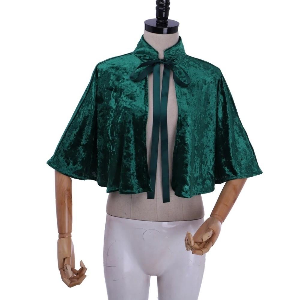 Victorian Cosplay Velvet Cape Vintage Steampunk Shawl New Women's Shawl Coat Halloween Party