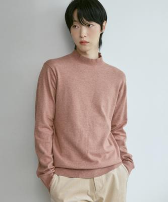 210EDIT Men'S Cashmere Blended Mock Turtleneck Knit [Melan Coral]_Zz4Sw011