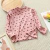 Girls' Floral Long-Sleeve Base Layer - Trendy Autumn/Winter Top for Kids