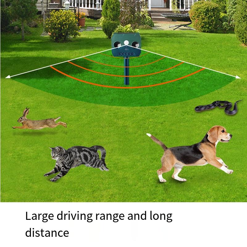 1PC Outdoor Solar Energy Animal Repellent, Ultrasonic Mouse Repellent, Infrared Induction, Ultrasonic Bird Repellent and Insect Repellent