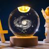 2025 New Bedroom Bedside Table Decoration For Friends Couples Heartfelt Gifts Creative 3D Luminous Crystal Ball LED Night Light