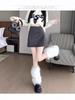 Women's High-Waisted Irregular Pleated Wool Blend A-Line Skirt with Sequins - Autumn/Winter 2025 Collection