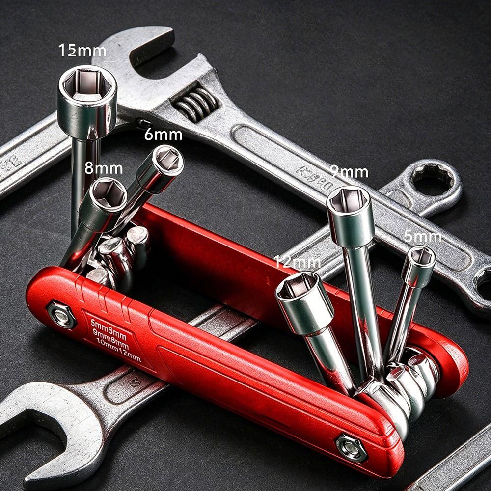 Foldable Folding Nut Driver Portable Hex Nut Driver Set New Folding Socket Wrench  Hardware Tools