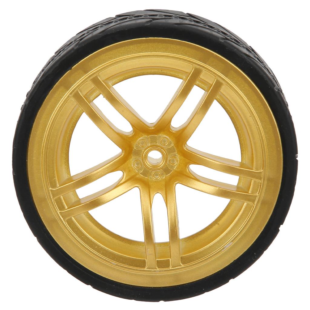 1Celsius10 Racing RC Car Wheel Plastic Wheel Hub with Grooved Rubber RC Car Spare Accessory