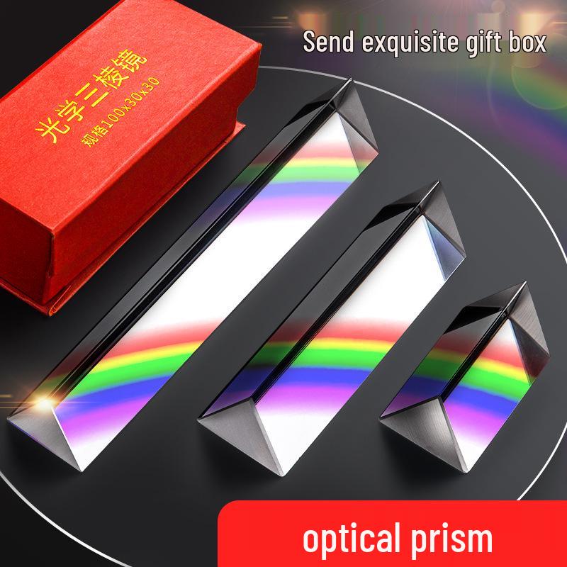 Triangular Prism Optical Glass for Student Experiments and Architectural Drawings