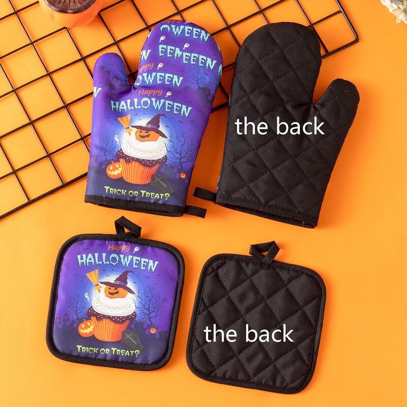 MDNG Halloween Haunted House Oven Mitt