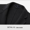 Muxishilang Men's 70.2% Wool Double-Faced Mid-Length Coat