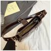 IELGY Niche Design Saddle Bag Simple Retro Underarm Bag