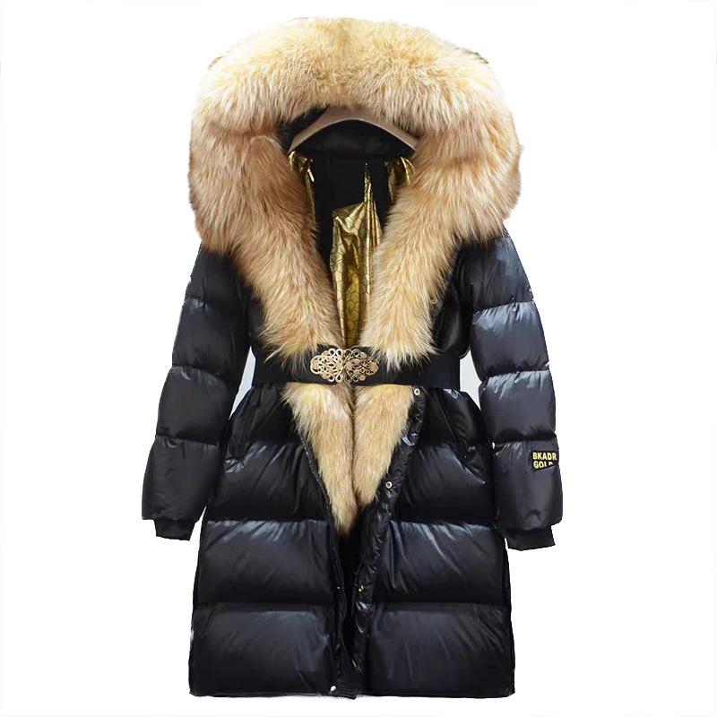 Winter Long Down Jacket Women Duck