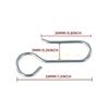 Ganchos S de Metal para Pendurar Cortinas Ganchos de Cortina Simples e Eficazes, para Trilho de Cortina Cabides de Pino para Cortinas