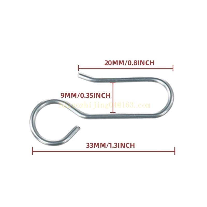 Ganchos S de Metal para Pendurar Cortinas Ganchos de Cortina Simples e Eficazes, para Trilho de Cortina Cabides de Pino para Cortinas