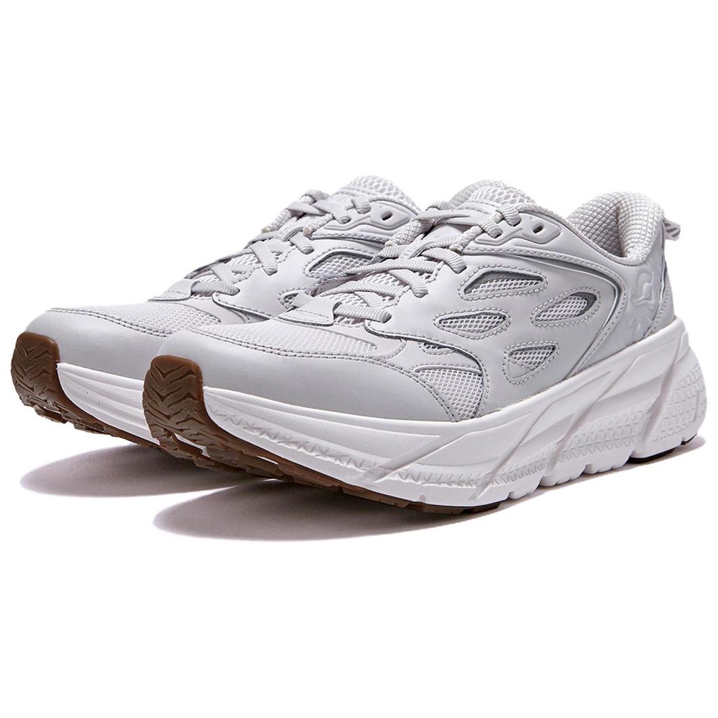 HOKA Clifton L Nimbus Cloud White Men Sneakers Grey 1160050-NCWT