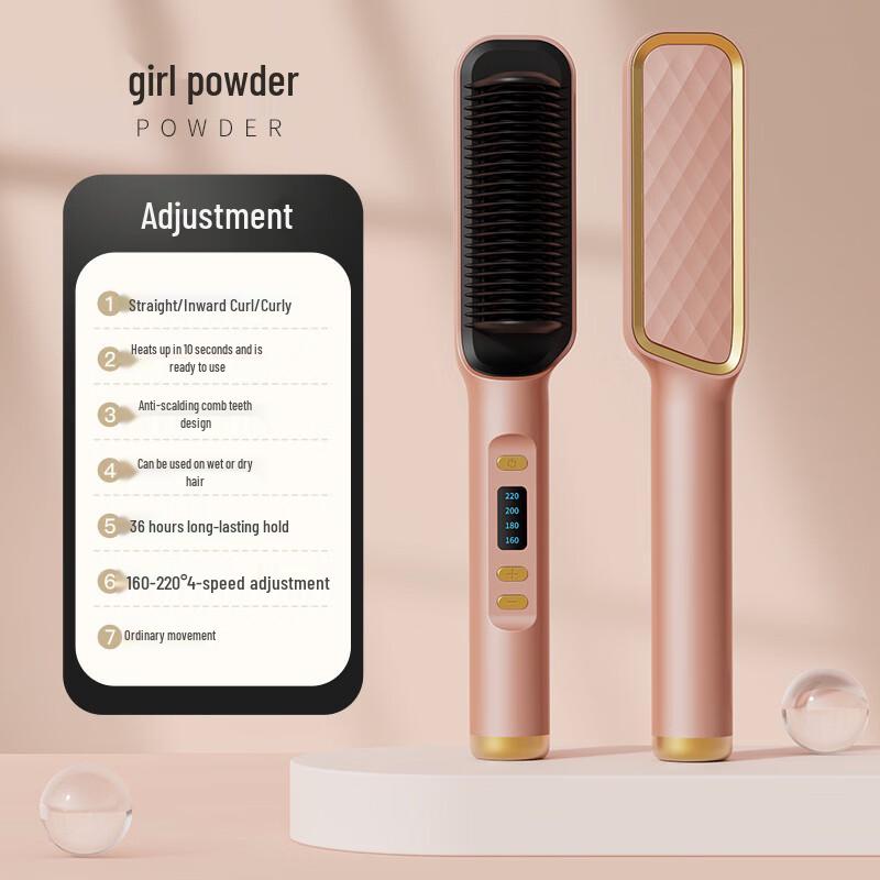 Kalay LCD Hair Straightener Brush CN plug (adapter included)