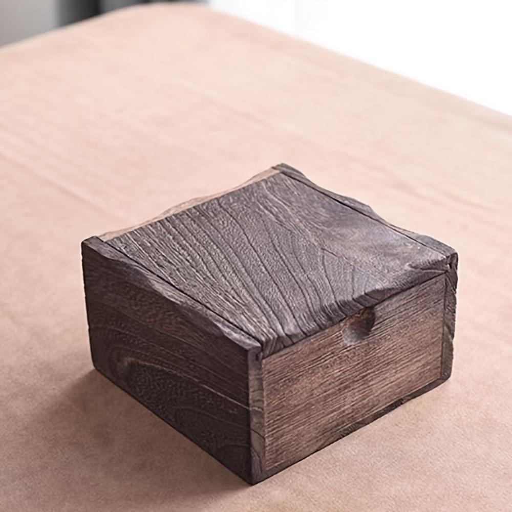 1 szt. Drewniane pudełko do przechowywania biżuterii, Drewniane pudełko do przechowywania, Wielofunkcyjne pudełko do przechowywania