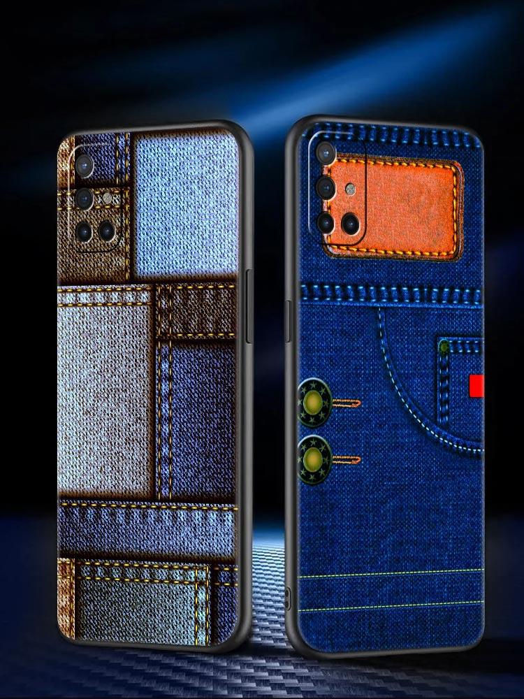 Leather Cloth Pattern Phone Case For Oneplus 13R 13 12R 11 10T 10R Nord N100 N200 N10 10 9 9R 9RT CE 3 2 Z Pro 5G Soft TPU Cover
