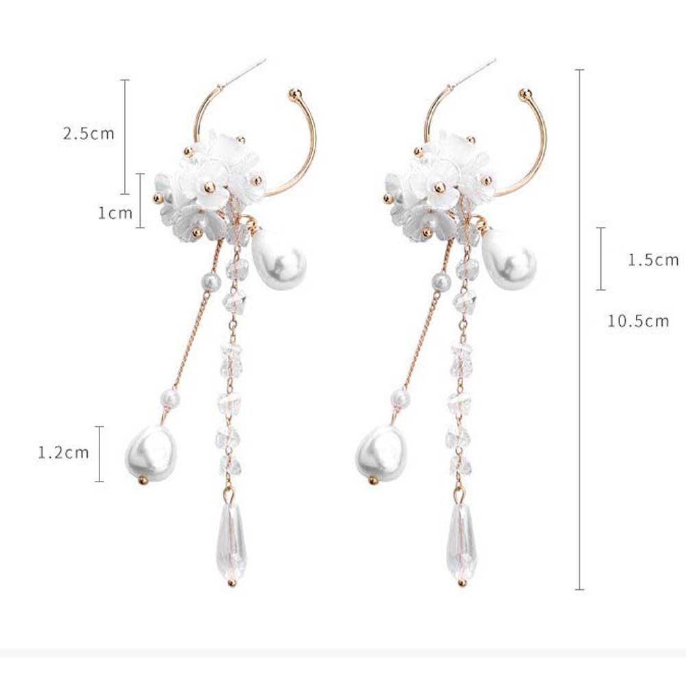 Beads Long Water drop Fringed For Women Dangle Earrings Tassels Earrings Drop Earrings Jewelry
